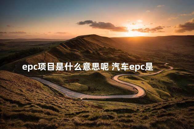 epc项目是什么意思呢 汽车epc是什么意思